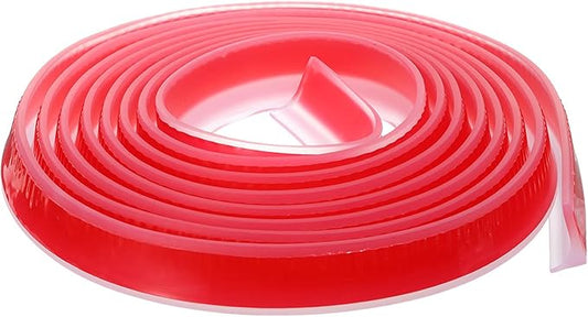 118"x0.8"x0.5" (LxWxH) Collapsible Shower Barrier Stopper - 1 Pack - Good for Bathroom Kitchen - L Shape Water Splash Guard Blocker - Clear