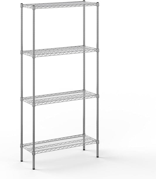 14" Deep x 36" Wide x 74" Height Wire Shelving Kit | 4-Tier | NSF Commercial Storage Rack Unit