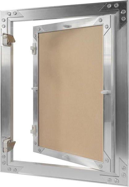 10" x 14" Inch Aluminum Drywall Access Panel - Service Shaft Door - Plumbing, Electricity, Heating, Alarm Wall Inspection hatch for Drywall - Bathroom Service Access Hole Cover
