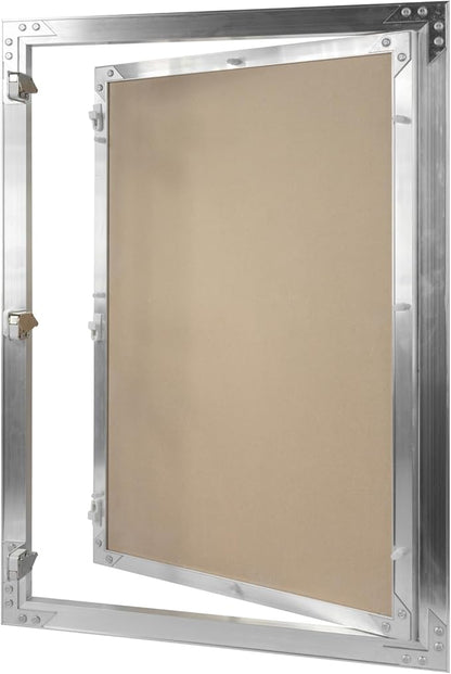 16" x 24" Inch Aluminum Drywall Access Panel - Service Shaft Door - Plumbing, Electricity, Heating, Alarm Wall Inspection hatch for Drywall - Bathroom Service Access Hole Cover