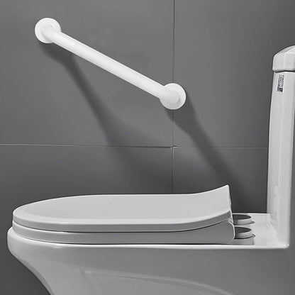 Shower Grab Bar, 2 Pack 16 Inch White Bathroom Grab Bar, 1.25" Diameter 304 Stainless Steel Anti-Slip Grab Bars for Bathtubs and Showers, Handicap Shower Grab Bar for Seniors Elderly