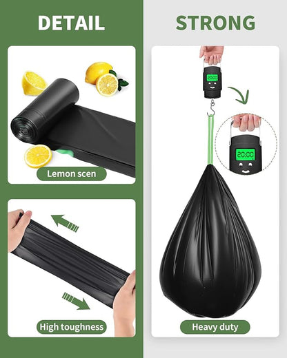 100 Camping Toilet Bags Drawstring, 8 Gallon Portable Toilet Bags Use with 5 Gallon Bucket, Porta Potty for Camping Bathroom Travel Backpacking