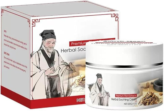 Herbal Body Care Cream - Relieves Dry and Tight Skin, Soothing Skin | Relieves Itching, Rich in Menthol, Calendula & Dendrobium | 1 FL oz (1Pcs)