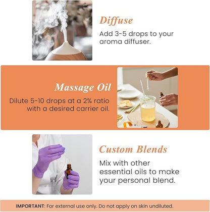 Handcraft Blends Tangerine Essential Oil – Huge 4 Fl Oz – 100% Pure and Natural – Premium Grade Essential Oil for Diffuser and Aromatherapy, Skin, Massage, Candle and Soap Making Fragrance