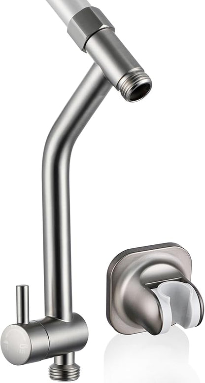 G-Promise Metal Shower Diverter, Handheld Holder Included, 3-Way Diverter for Handheld and Fixed Shower Head ∣3-Settings Universal Bathing System Replacement Part (Brushed Nickel)