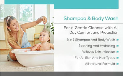 Shampoo & Body Wash (Tropical Fusion), 2-in-1 Natural Formula for Newborns, Toddlers and Kids, 12 oz (Pack of 2)