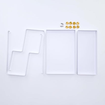 FFK 2 Tier Bathroom Countertop Organizer,Cosmetic Organizer,Storage Shelf for Bathroom,Ideal for Cabinet, Countertop, Pantry, and Desktop, for Bathroom, Kitchen, Office(White)