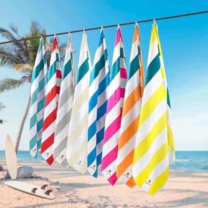 SUN CUBE Microfiber Beach Towel, Quick Dry Sand Free Beach Towel, Lightweight, Compact for Travel Swim Sports Camping, Packable Sand Resistant Towel Adult - Light Blue 78x35 Inches