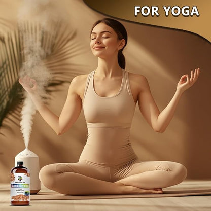 Sandalwood Essential Oil (16 oz / 480 ml) – Sandalwood Oils for diffusers, humidifiers, Home Baths, Cleaning Products, Yoga, DIY Soaps and DIY Scented Candles