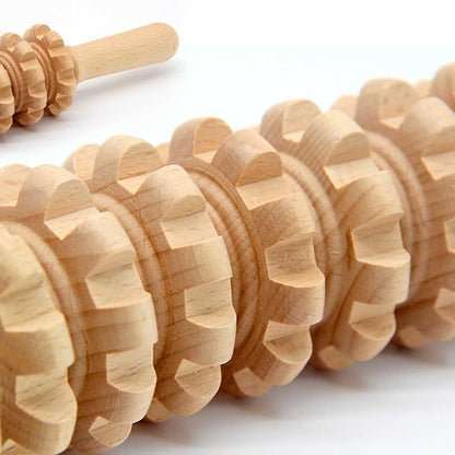 Wood Therapy Massage Tools, 16 inch Professional Wooden Massage Roller Stick & Wood Therapy Tools for Body Shaping, Body Sculpting Tools, Ease Deep Tissue