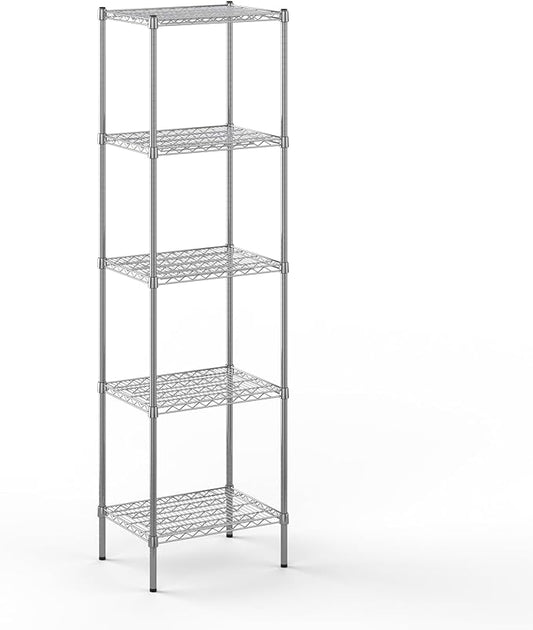 18" Deep x 24" Wide x 86" Height Wire Shelving Kit | 5-Tier | NSF Commercial Storage Rack Unit