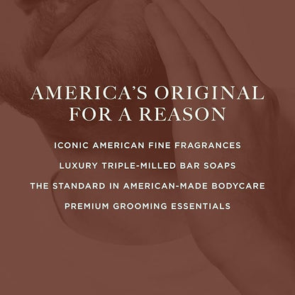 Caswell-Massey Greenbriar Natural Bar Soap for Men, Moisturizing Body Soap Bar for All Skin Types, Made with Essential Oils & Plant-Based Formula for Soft Skin, Made in USA, 5.8 oz
