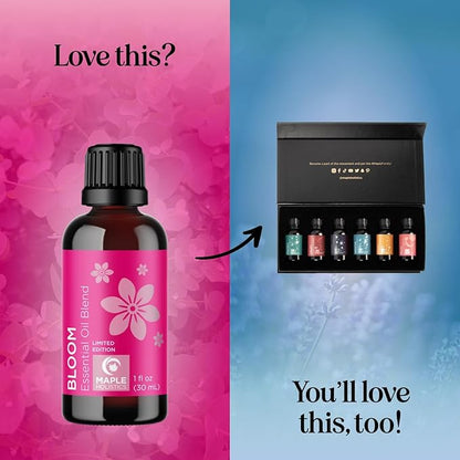 Floral Essential Oil Blend for Diffuser - Flower Essential Oil for Diffusers Baths Candles Soaps & DIYs with Pure Undiluted Jasmine Chamomile Geranium & More - Sweet Uplifting Aromatherapy Blend
