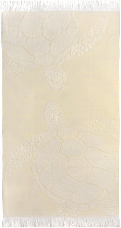 SOFE H&L | LINVIA Foutah Quick Dry Beach Towel Pack of 1 (35” x 70”) CARETTA - Yellow | Lightweight, Premium, Fade Resistant, Durable | Travel Towel, Turkish Beach Towel with Shoulder Strap