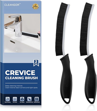 Crevice Cleaning Brushes, Cleaner Scrub Brush Tool for Hard to Reach Tight Space, Home Essentials, Cleaning Supplies for Shower, Bathroom, Kitchen, Toilet, Window