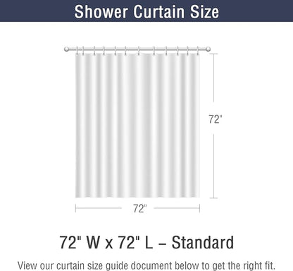 Gibelle Emerald Green Shower Curtain, Ombre Shower Curtains for Bathroom, Waffle Weave Textured Fabric Shower Curtain Set with Hooks, Water Repellent and Machine Washable, 72 x 72