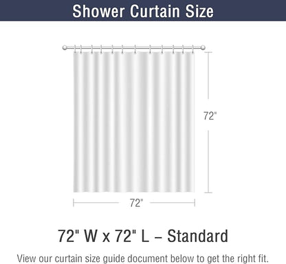 Gibelle Grey Shower Curtain for Bathroom, 3D Embossed Textured Fabric Shower Curtain, Modern Farmhouse Chic Soft Cloth Shower Curtain Set with Hooks, 72x72