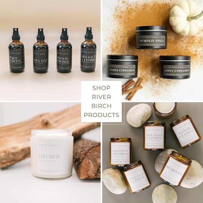 River Birch Pumpkin Spice Scented Natural Hand Soap -Handmade Soap -Moisturizing Hand Wash with Amber Glass Dispenser - Luxury Scented Hydrating Hand Soap - Vegan and Non-Toxic -16 Fl Oz