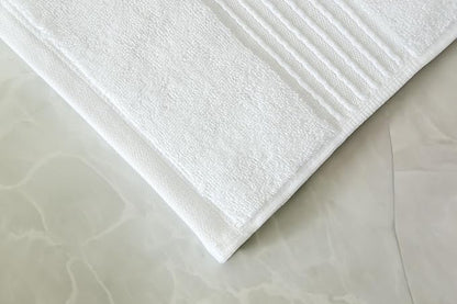 Milara Turkish Super-Plush Bath Towels Set 2-Piece | Premium Cotton Bath Towel Set Absorbent, Durable with Hanging Loops | White Color Turkish Bath Towels, (27 x 54 Inches)
