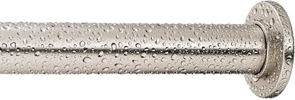 Ivilon Tension Curtain Rod - Spring Tension Rod for Windows or Shower, 54 to 90 Inch. Satin Nickel