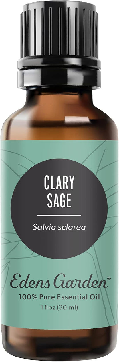 Edens Garden Clary Sage Essential Oil- 100% Pure Premium Grade, Undiluted, Natural, Therapeutic, Aromatherapy, The Best for Diffuser, Skin, Humidifiers, Kid Safe 30 ml (1 fl oz)