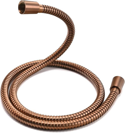 Shower Hose Replacement For Cleaning 304 Stainless Steel Shower Head Hoses 59 Inches High Pressure Bidet Hose Flexible Rose Gold Extension Showerhead Hoses Extra Long (Rose Gold, 48 In)
