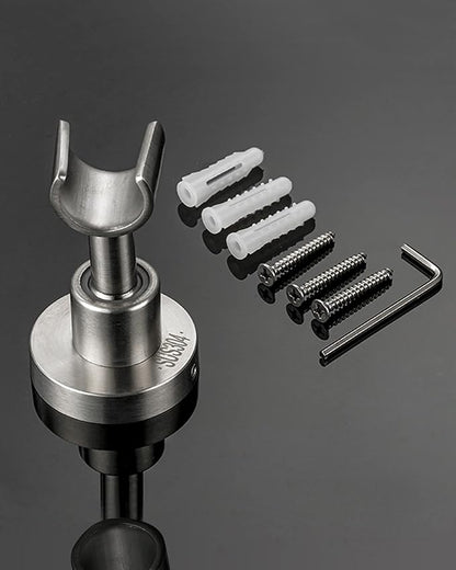 PHASAT Handheld Shower Head Holder Adjustable 304 Stainless Steel Handheld Shower Head Bracket Holder Wall Mount,Shower Wand Holder Brushed Nickel,A13021N