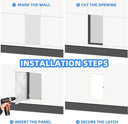 14" x 29" Metal Access Panel, 1MM Thickened Access Panel for Drywall, Aluminum Access Panel for Walls and Ceilings, Rust-Resistant and Easy-to-Install Drywall Access Panel