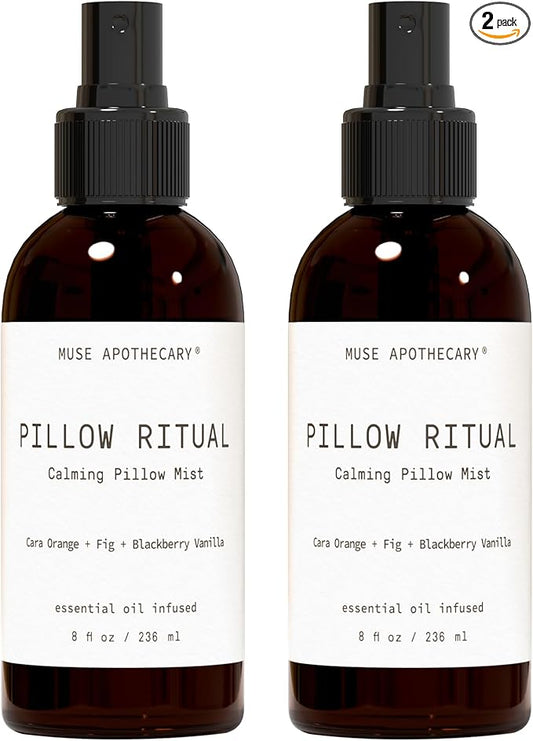 Muse Apothecary Pillow Ritual - Aromatic, Calming and Relaxing Pillow Mist, Linen and Fabric Spray - Infused with Natural Aromatherapy Essential Oils - 8 oz, Cara Orange + Fig + Blackberry Vanilla, 2