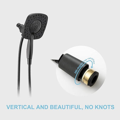 OFFO Shower Hose Oil Rubbed Bronze Kink Free Stainless Steel Shower Hose Attachment Electroplating Handheld Shower Head Hose Flex Hoses Extension with Brass Insert & Nut for Pet Bathing Cleaning 60 in