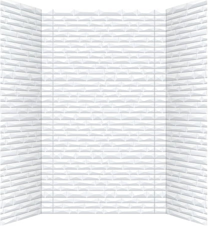From Plain To Beautiful In Hours Vista - Tub and Shower Wall Panels Surround - Gloss White