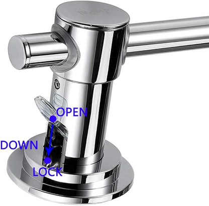 JiePai Suction Cup Towel Bar 24 Inch,Removable Modern Vacuum Suction Towel Holder for Bathroom Door Adhesive Towel Bar Suction Towel Rack Holder