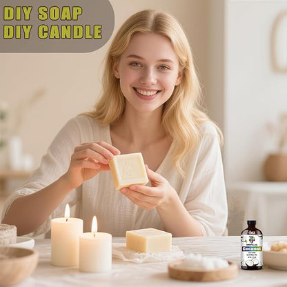 Coconut Essential Oil (4 oz/120 ml) — Coconut Oils for Aromatherapy, diffusers, humidifiers, Home fragrances, DIY Skincare, soap Making, DIY Candle Making, Relaxation, Yoga, and Meditation
