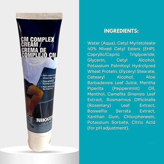 Sports Muscle Rub for Nikken CM Complex Cream 15071, Topical Muscle Relaxer Cream for Neck Tension, Legs & Knee Soreness & Muscular Body Aches, Fast, No Stain & Greaseless Massage Lotion (3 Pack)
