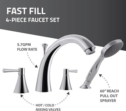 ANZZI Walk In Tub 53'' x 26'' Left Drain Soaking in White, Indulge in Ultimate Luxury, Comfort, and Safety with ANZZI Walk-in Tubs | Quick Fill, Therapeutic Soaking Tub