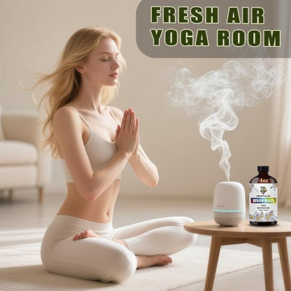 White Musk Essential Oil (4 oz/120 ml) — White Musk Oils for Aromatherapy, diffusers, humidifiers, Home fragrances, DIY Skincare, soap Making, DIY Candle, Relaxation, Yoga, and Meditation