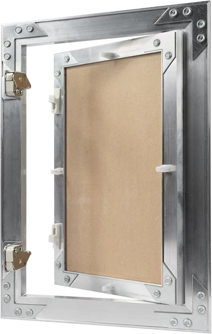 8" x 12" Inch Aluminum Drywall Access Panel - Service Shaft Door - Plumbing, Electricity, Heating, Alarm Wall Inspection hatch for Drywall - Bathroom Service Access Hole Cover