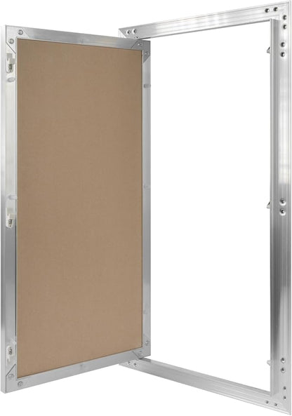12" x 24" Inch Aluminum Drywall Access Panel - Service Shaft Door - Plumbing, Electricity, Heating, Alarm Wall Inspection hatch for Drywall - Bathroom Service Access Hole Cover