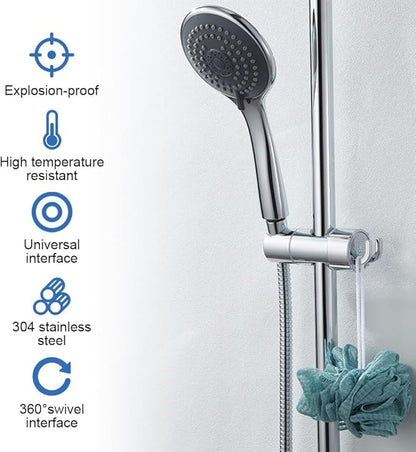59 Inch Shower Hose, Chrome Kink Free Stainless Steel Handheld Shower Head Hose Attachment with Brass Insert, Ultra-Flexible Replacement for Bathroom, Bidet, Extra Long Anti-Winding Hose