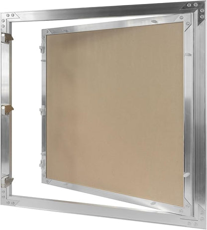 20" x 20" Inch Aluminum Drywall Access Panel - Service Shaft Door - Plumbing, Electricity, Heating, Alarm Wall Inspection hatch for Drywall - Bathroom Service Access Hole Cover