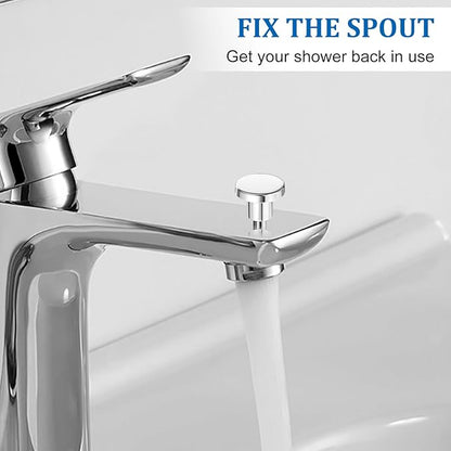 2 Set Tub Spout Diverter Repair Kit with Diverter Valve Stems Cup Seals Gates, Bathroom Shower Diverters, Tub Spout with Diverters Bathtub Leaky Faucet Repair Replacement Parts