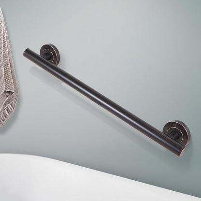 Lava Odoro Shower Grab Bar, Modern Set Stainless Steel Handicap Grab Bar for Bathtubs and Showers, Shower Safety Bar for Seniors Disabled, ADA-Compliant (Oil Rubbed Bronze, 3 Pack 18", 24'', 36")