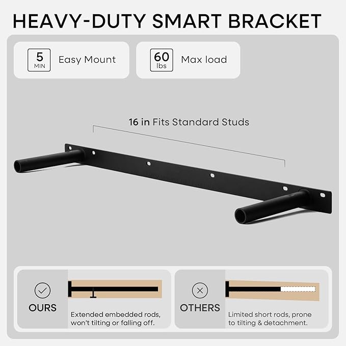 Homeforia 36 inch Golden Oak Floating Shelf, High End Solid Real Wood 36inch Small Floating Shelves for Wall Mounted, Oak Wooden 36in Floating Shelves, Heavy Duty Bracket, 36 X 6.5 X 1.75 in, Set of 4