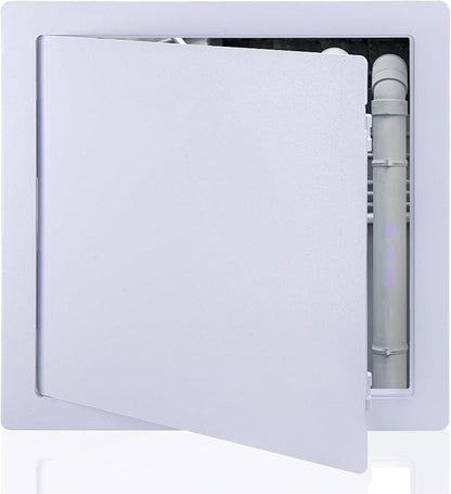 Plumbing Access Panel for Drywall 10 x 10 Inch Plastic Access Door Removable Wall Access Panel Ceiling Reinforced Hinged Durable White