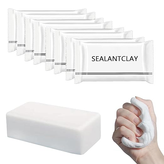 2025 Upgrade Repair Sealing Clay, Waterproof Sealant Mastic, Quick Mending Mud for Drain Connection, Wall Hole, Air Conditioning Hole Waterproof Seal Putty (9)