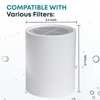 AquaHomeGroup 20-Stage Premium Shower Filter Replacement Cartridge with Spin Propeller 4-Pack (No Housing) - Water Filter Refill Compatible with Any Shower Filter of Similar Design 15 and 20 Stages