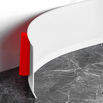 Flexible Baseboard Molding Trim 6 Inch Self-Adhesive Vinyl Wall Base Peel and Stick Cove Base Rubber Wall Baseboard Moulding Trim (40Ft, White)