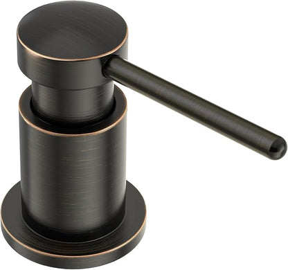 Lava Odoro Bronze Soap Dispenser for Kitchen Sink, Modern Brass Built in Countertop Pump Dispenser with 18 Oz Refillable Bottle, Kitchen Soap and Lotion Dispenser Spot-Free, Oil Rubbed Bronze, KSD-21