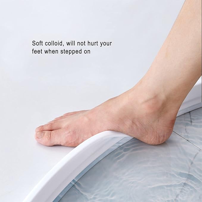Collapsible Shower Water Guard Water Splash Guard Water Dam Barrier Shower Threshold for Shower Stall, Stay Dry Retainer for Wet and Dry Separation for Bathroom (39") …