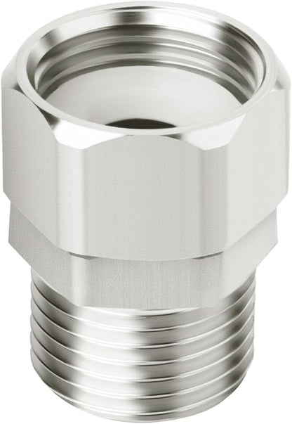 TAISHER 2PCS 304 Stainless Steel Flexible Movable Connector, 1/2" Male for Sprayer, Angled Valve, Shower Arm